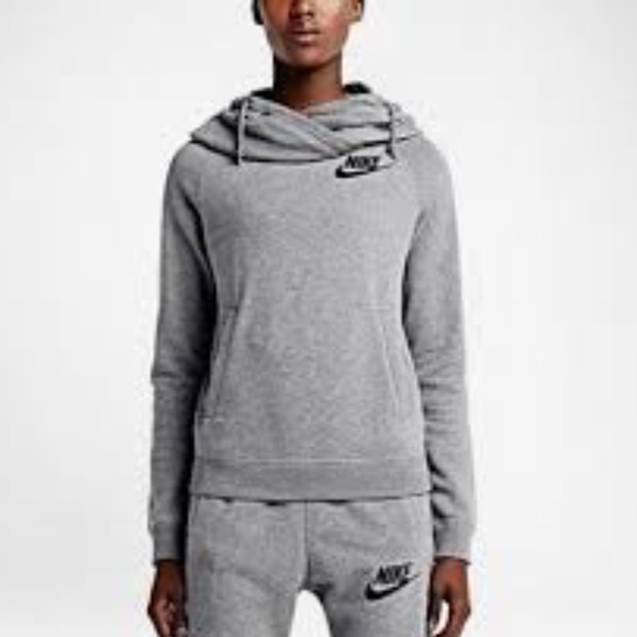 nike rally funnel neck hoodie